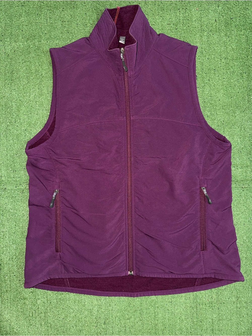IBEX Climawool Lite Softshell Women’s Large Purple Zip-Front  Vest